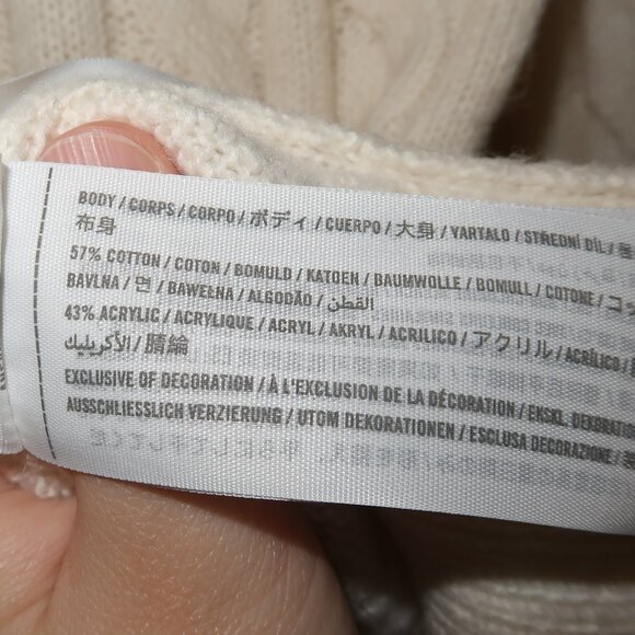 Abercrombie & Fitch Long Sleeve Knit Deep V neck Sweater SMALL - Picture 6 of 6